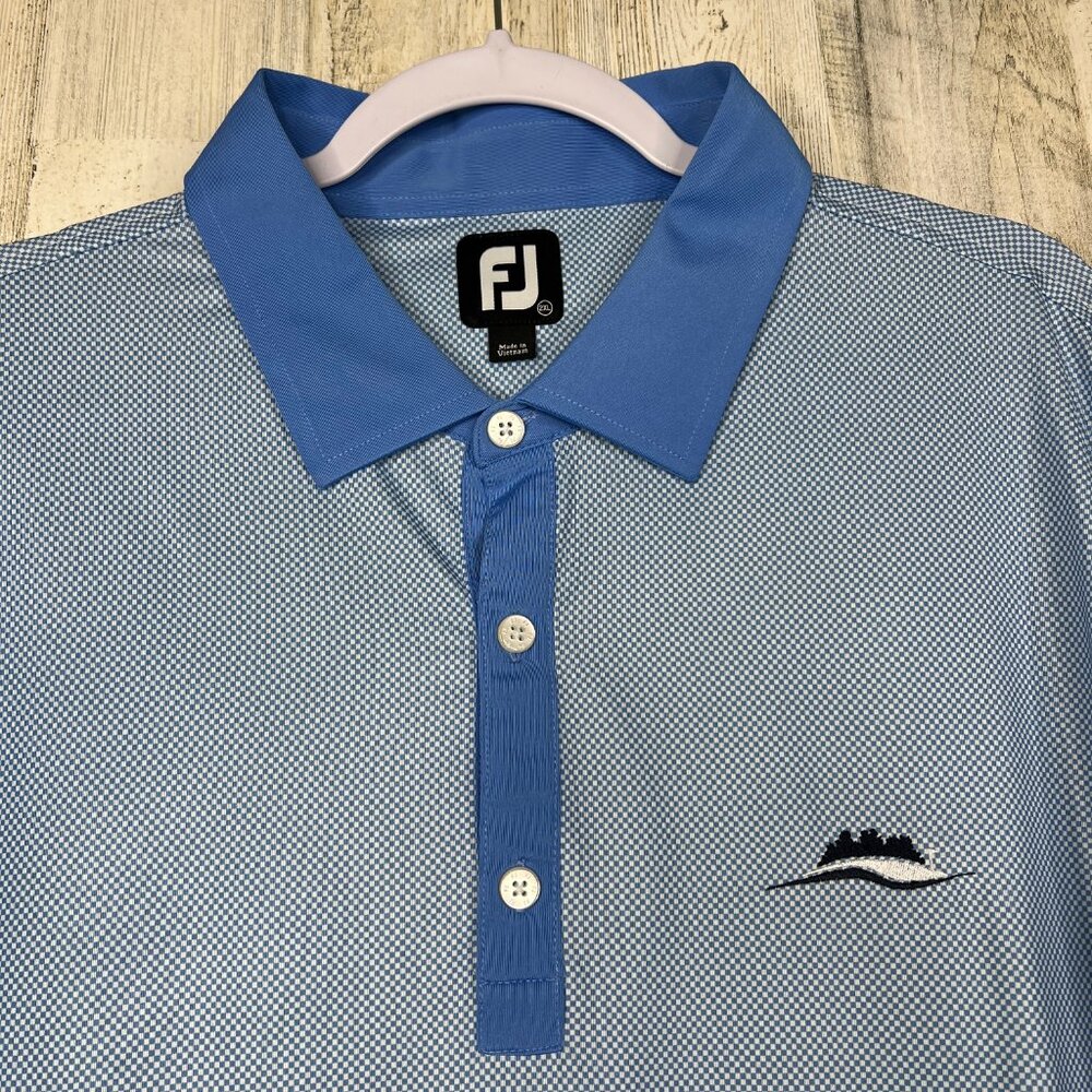 Footjoy Men’s Shirt‎ Size 2XL Blue Golf Short Sleeve Polo - Picture 3 of 12